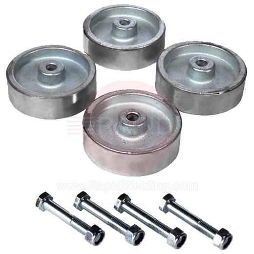 SWK4SS  4 Roller Stainless Steel Wheel Kit