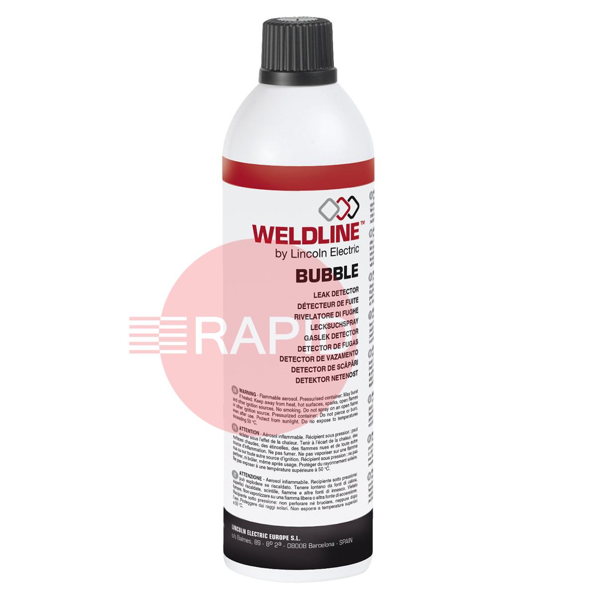 W000010963  Lincoln Weldline Leak Detector Bubble Spray, 500ml