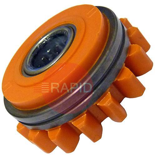 W001070  Kemppi Press Feed Roll. 1.2mm U Groove For Aluminium. Orange