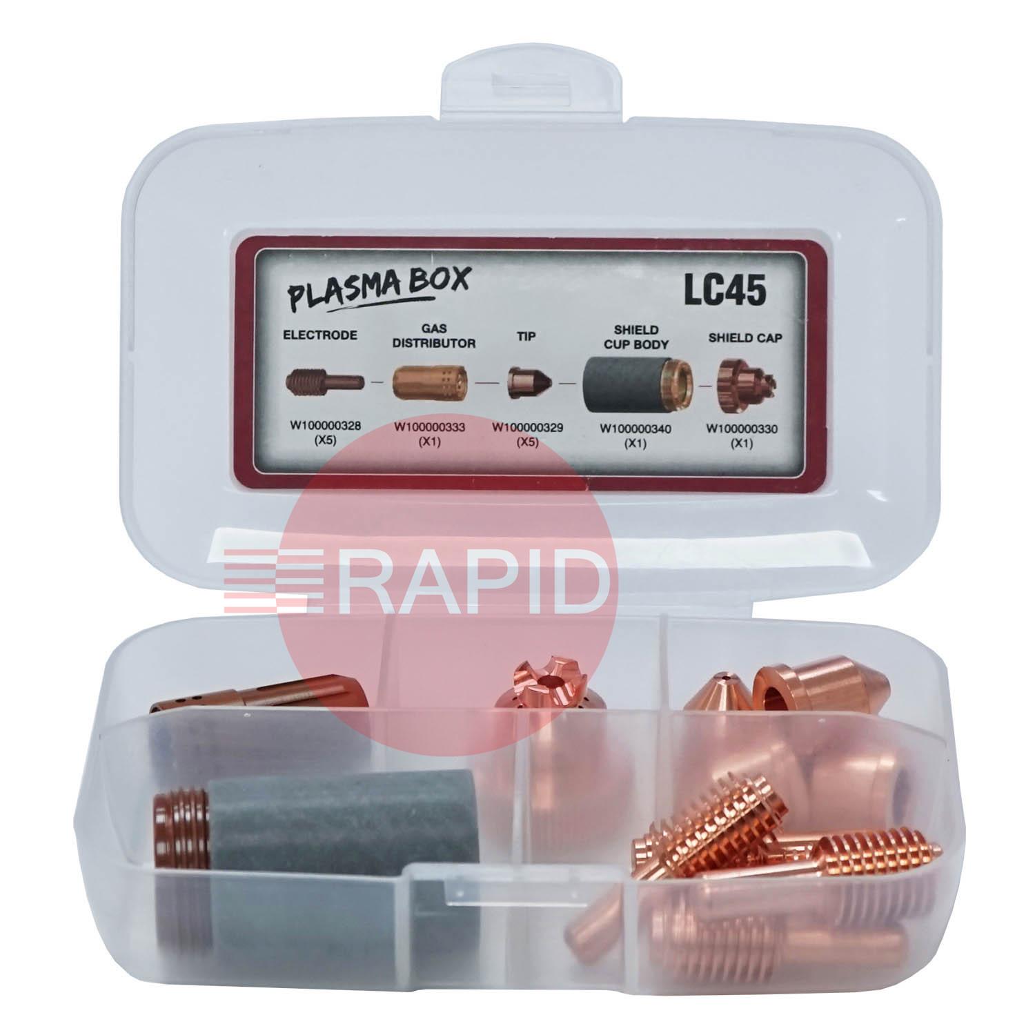 W100000362  Lincoln Tomahawk 45 LC45 Consumable Kit
