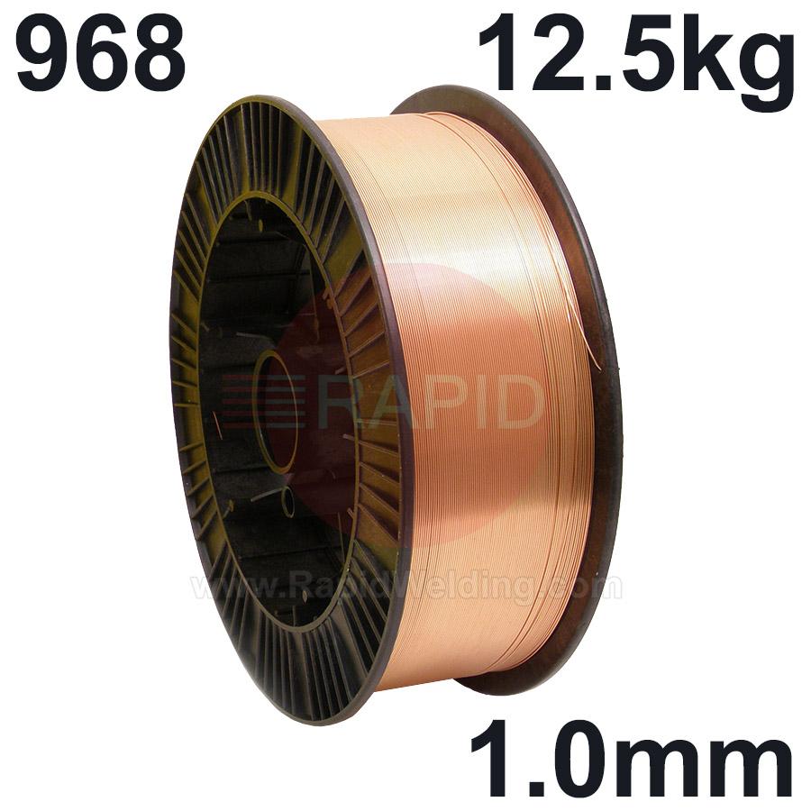 WO961012  Sifmig 968 copper wire containing 3% silicon and 1% manganese 1.0 mm Dia 12.5 kg Spl, ISO 2473 Cu 6560 (CuSi3Mn1), BS: 2901 C9