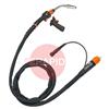 GXE408GAMN  Kemppi Flexlite GXe K8 408GAMN Air Cooled 400A MIG Torch, w/ Euro/Amphenol Conn. & GRE80 Remote