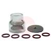 MK14G  Furick Mooseknuckle 14 Pyrex Cup Kit for 2.4mm (1x Cup, 2x Diffusers & 5x O-Rings)